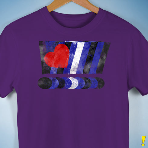 Distressed Leather Pride Exclamation Points Premium Unisex T-Shirt